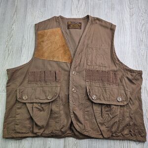 Vintage Caliber Sportsmans Apparel Shooting Hunting Vest Tan Size M Medium‎